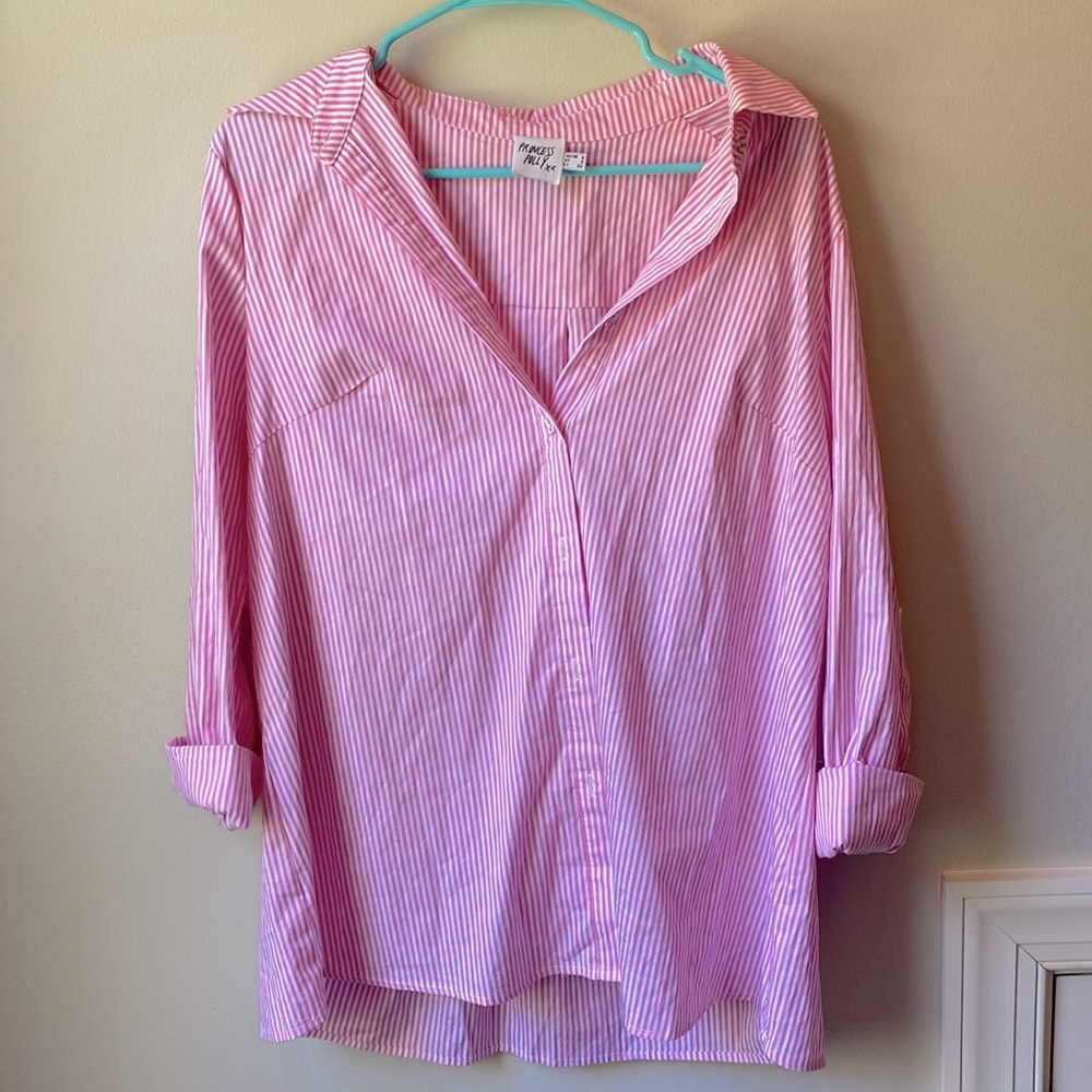 Chloe set pink stripe